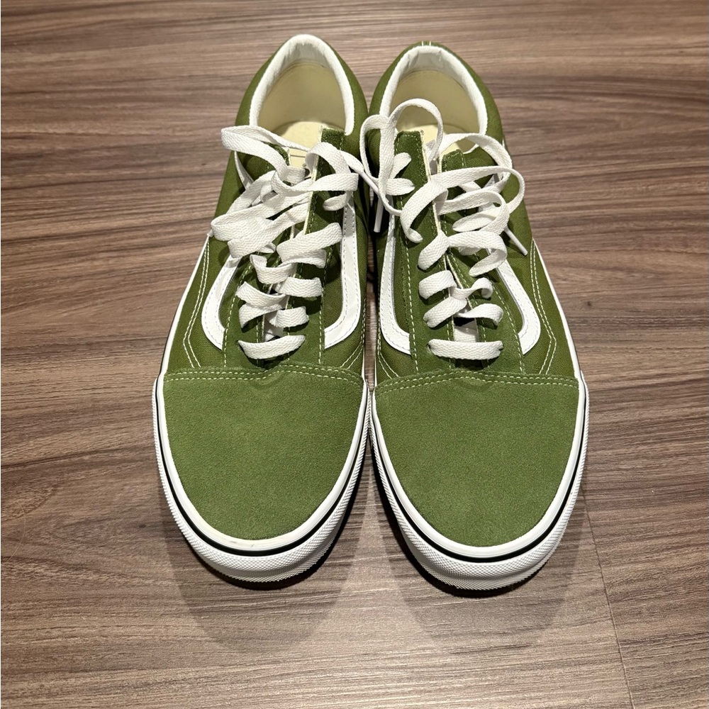 Vans Old Skool Athletic Shoes / Sneakers in Dark Green Men’s Size 10.5 - Picture 2 of 5